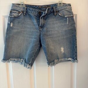 Trendy super soft blue jean shorts
